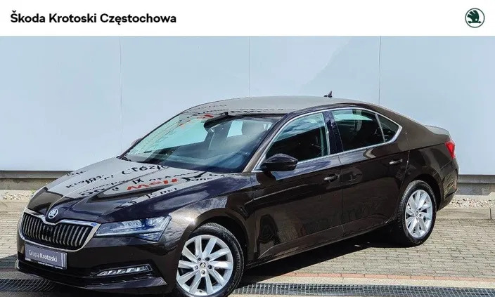 śląskie Skoda Superb cena 109900 przebieg: 65428, rok produkcji 2021 z Częstochowa